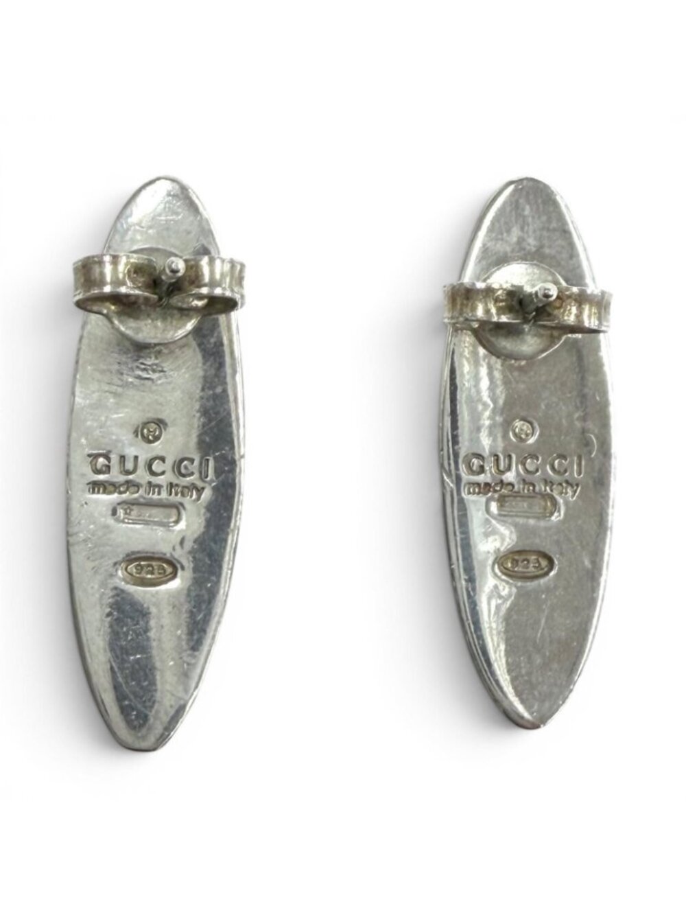 Gucci Oval Earrings Silver - Picture 3 of 5